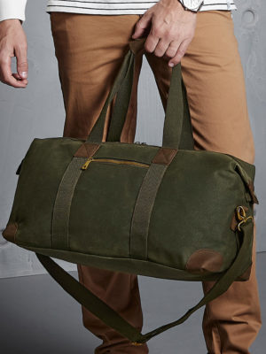 Geanta din bumbac Heritage Waxed Canvas Holdall 07830 0