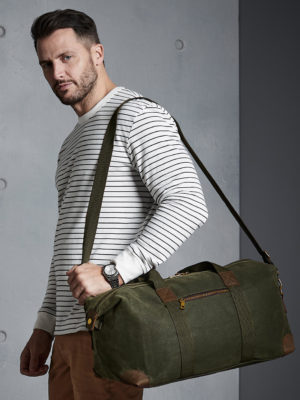 Geanta din bumbac Heritage Waxed Canvas Holdall 07830 3