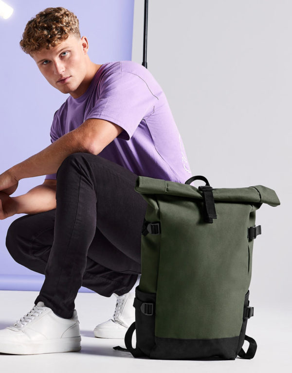 Rucsac din alte tesaturi Block Roll Top Backpack 92629 5