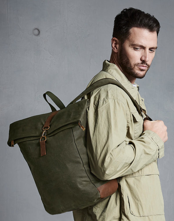 Rucsac din bumbac Heritage Waxed Canvas Backpack 08130 3