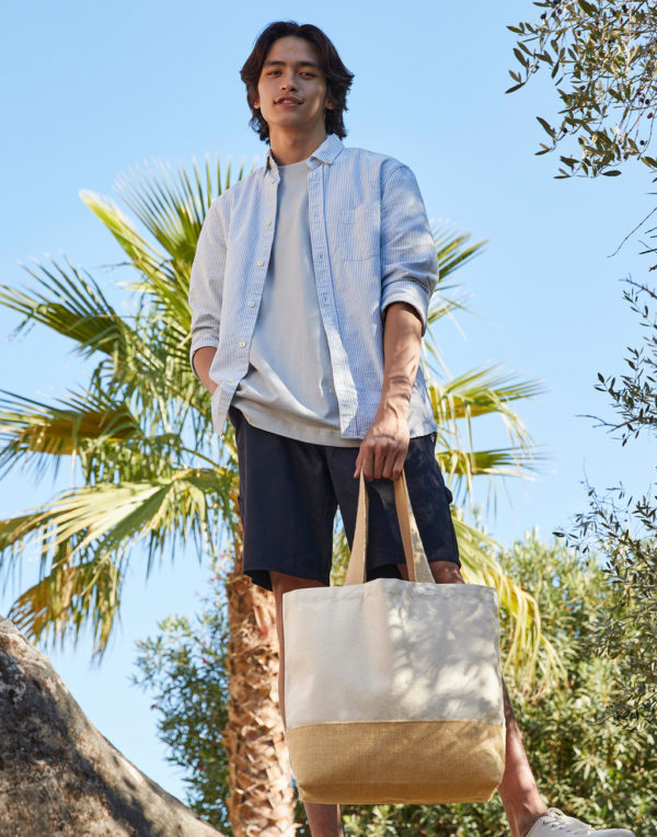 Sacosa din bumbac Jute Base Canvas Tote 66528 2 Sacosa din bumbac Jute Base Canvas Tote 66528 2
